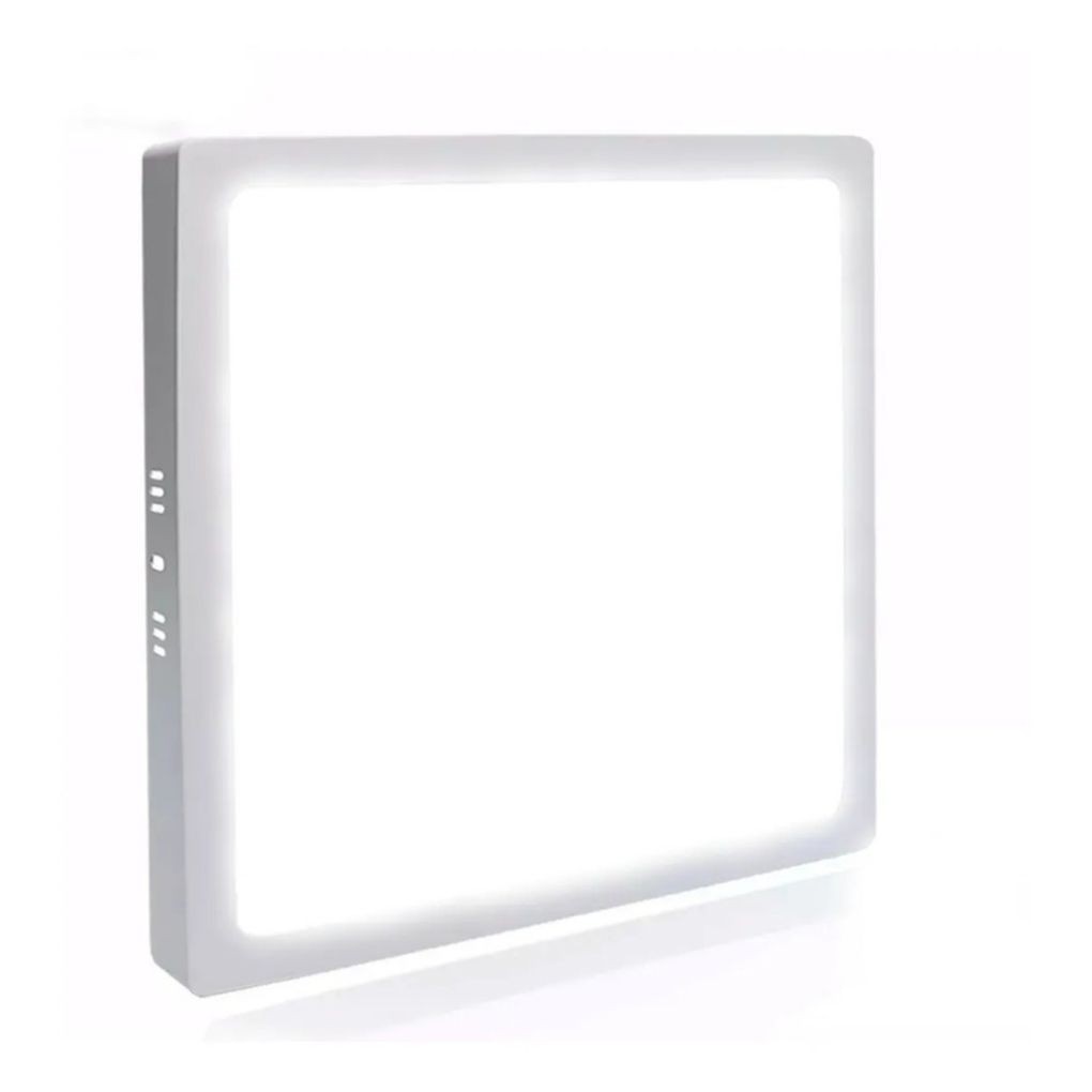 Painel Plafon Sobrepor Led 24w Quadrado Branco Frio 6500k em Oferta na Shopee