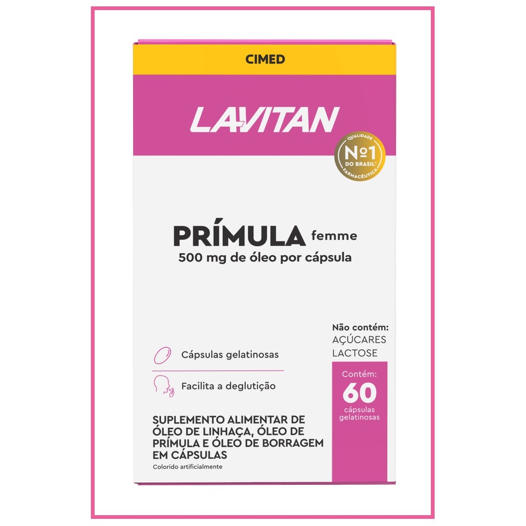 Lavitan Primula Femme 60 Cápsulas Gelatinosas