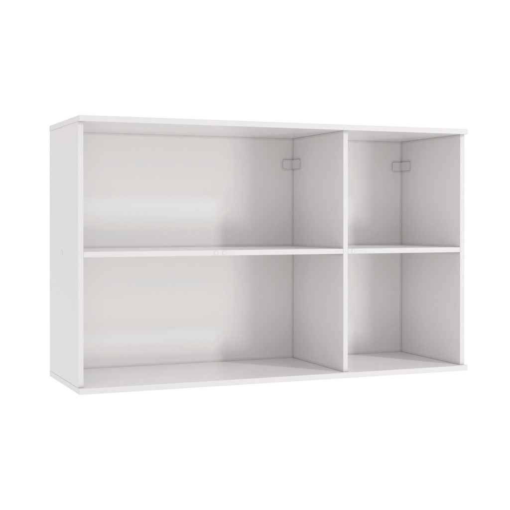 Detalhes do Armário Aéreo Celeste Kappesberg 100% MDF 3 Portas Branco/Verde 120cm