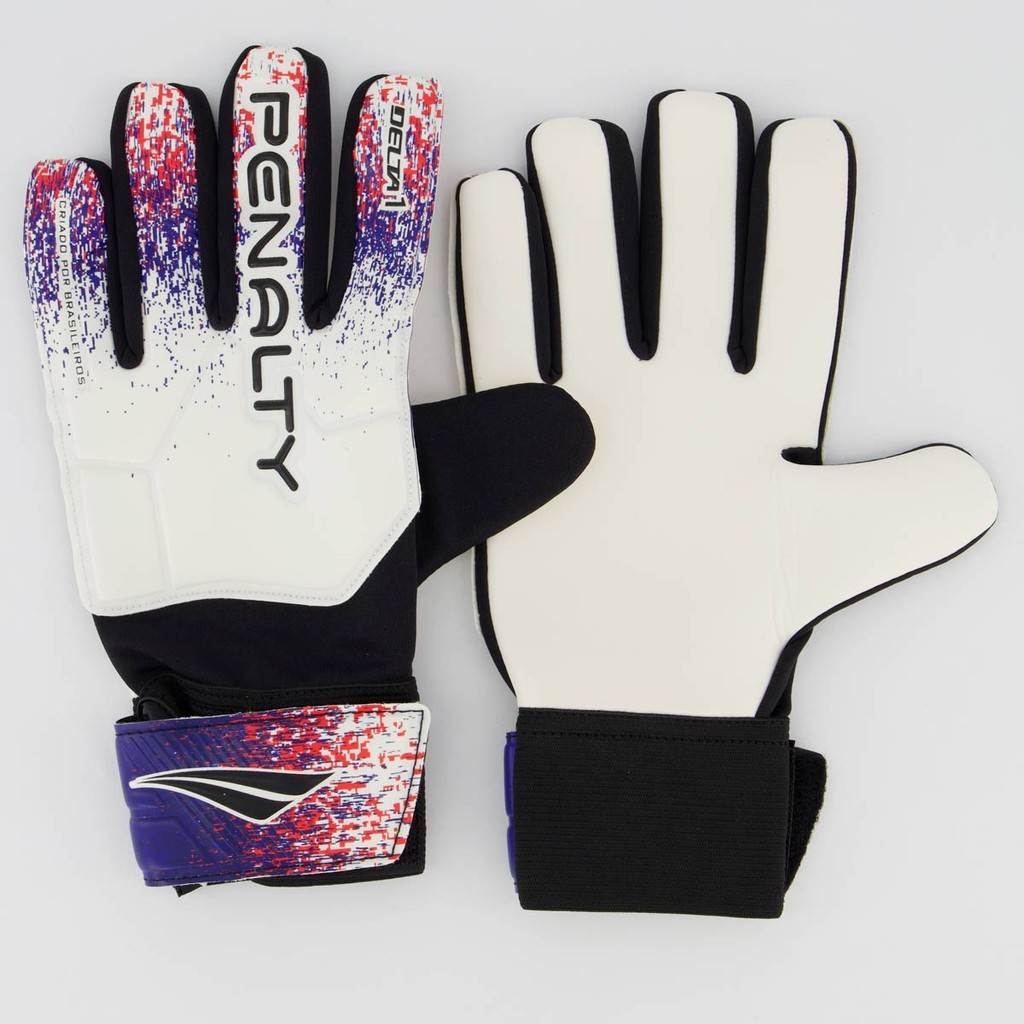 Luva Penalty Delta 1 XXIII Branca Preta e Azul - Sports & Outdoors