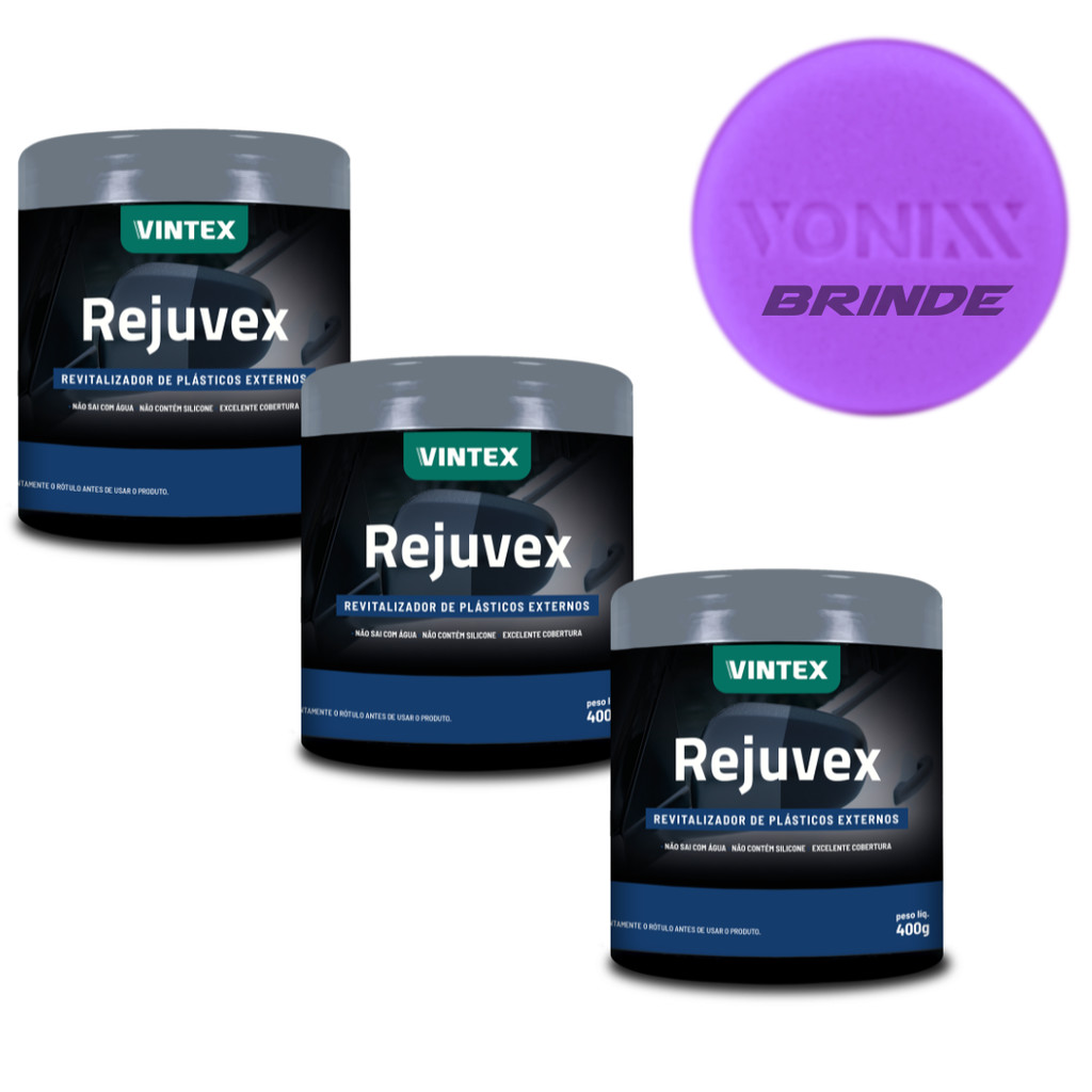 REJUVEX 400G 3 UNIDADES COM APLICADOR em Oferta na Shopee