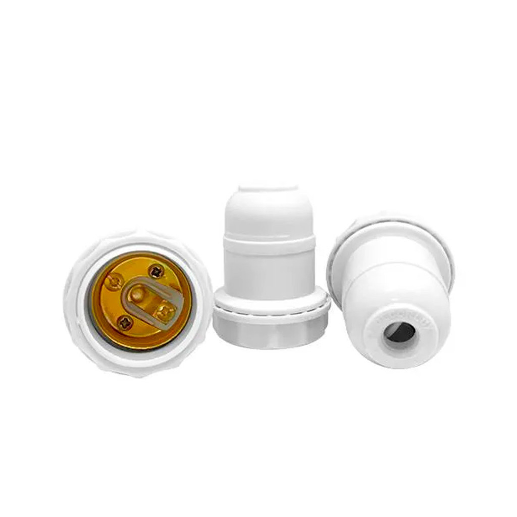 Bocal Pendente p/ Abajur em Termoplástico E27 Branco - Foxlux - 43.03TB