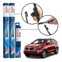 Kit Palheta Dianteira E Traseira Bosch Sportage 2011 A 2016