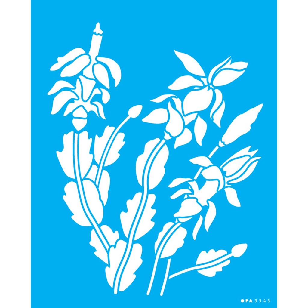 OPA 3543 Stencil 20x25cm Flor de Maio - Opa Criando Arte