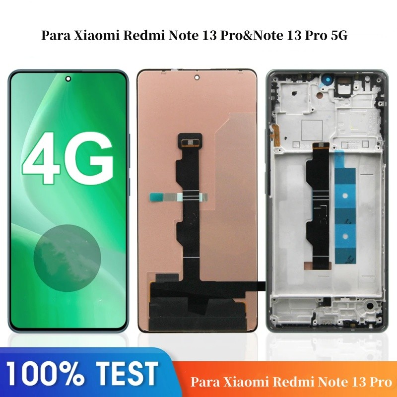 6.67" Display Para Xiaomi Redmi Note 13 Pro&Note 13 Pro 5G Frontal Incell Tela N