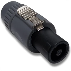 PLUG SPEAKON MACHO 4 POLOS CONECTOR COM TRAVA TIPO NEUTRIK 2 VIAS TOMADA LINHA PAINEL RESISTENTE