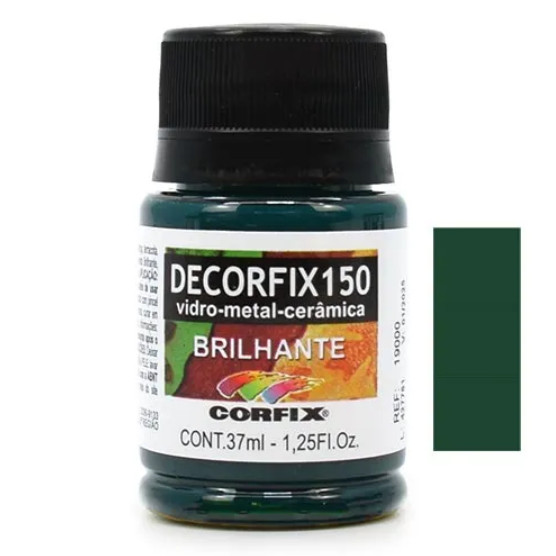 Tinta Decorfix 150 Brilhante Corfix - 439 Verde Malaquita (37 ml)