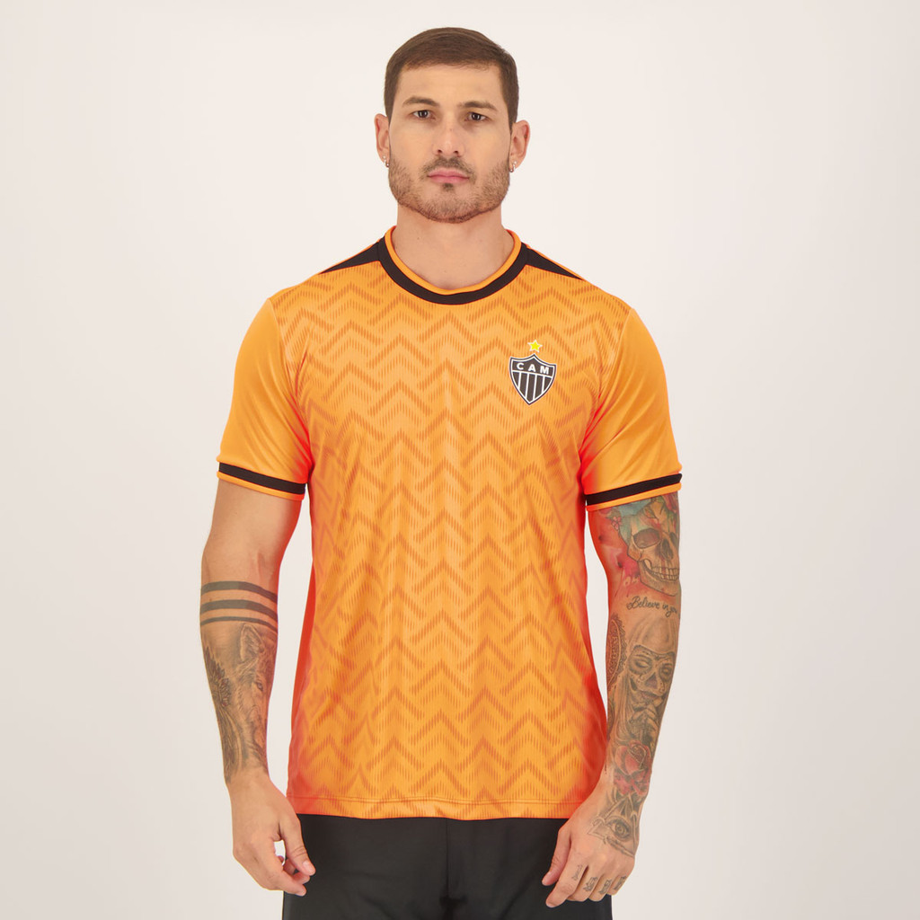 Camisa Atlético Mineiro Vitta Laranja em Oferta na Shopee