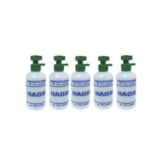 Kit 5 Copo Frasco Umidificador Para Oxigênio 250ml (anvisa)