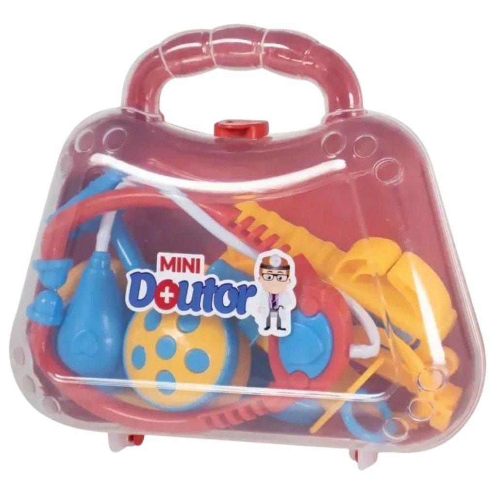 Maleta Infantil Mini Doutor Vermelha 1268 - PakiPlast em Oferta na Shopee