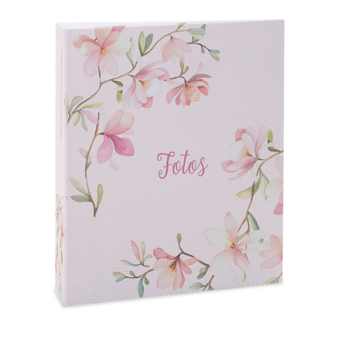 Álbum de Fotografia Floral 120 Fotos 10x15 Rebites Ical em Oferta na Shopee