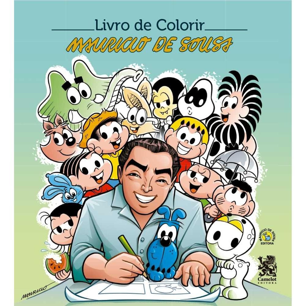 Livro Mauricio de Sousa Livro para Colorir - ESTBH LIVROS NOVOS