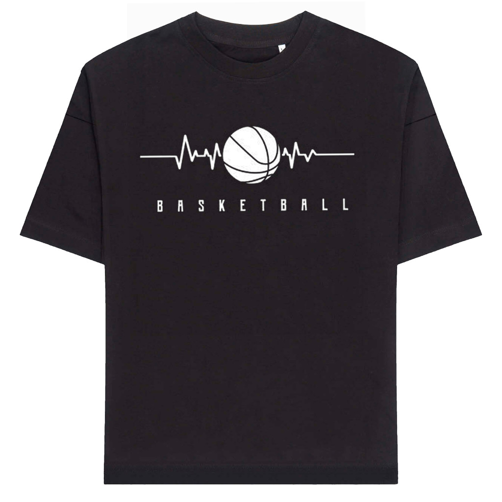 Camiseta Estampada Oversized Streetwear 100% Algodão Novo Basketball Is LIfe