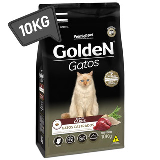 Ração Golden Gatos Castrados 10kg Carne