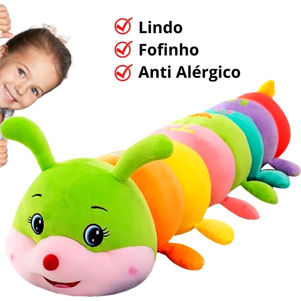 Ursinho pelúcia Centopéia 90cm e 70cm Macia Enchimento Fibra Silicone Lavável Antialérgico em Oferta na Shopee