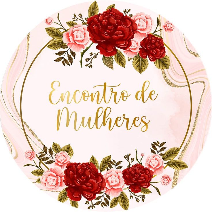 Painel Festa Gospel Culto de Mulheres Redondo Tecido Sublimado 1,50x1,50 em Oferta na Shopee