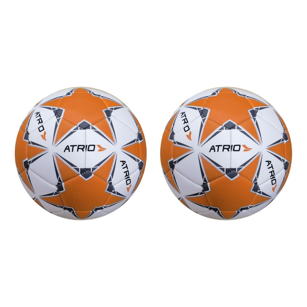 Bola Futebol Campo Society Costurada Tamanho 5 410g Kit 2 Un Cor Laranja