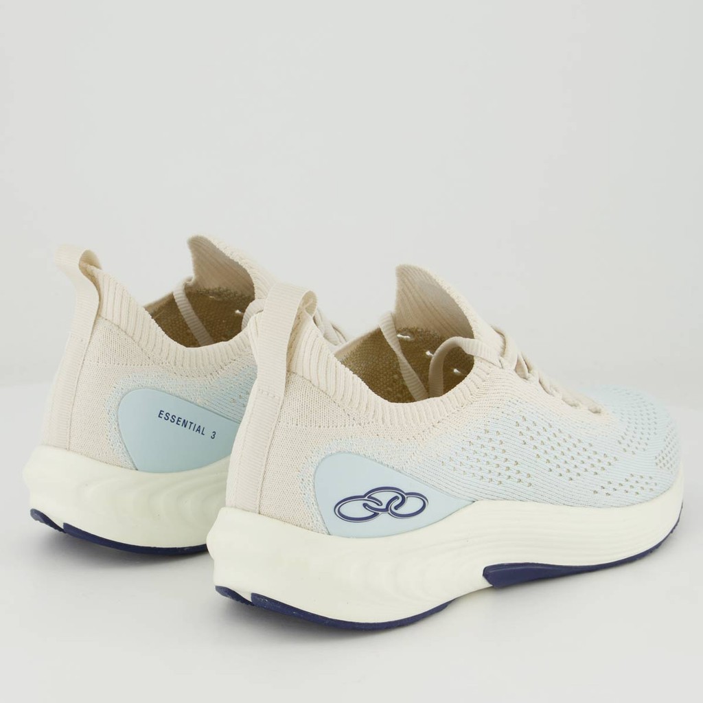 Detalhes do Tênis Olympikus Essential 3 Feminino Azul e Branco