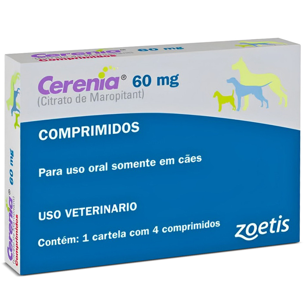 Cerenia 60 Mg Com 4 Comprimidos - Zoetis / Original