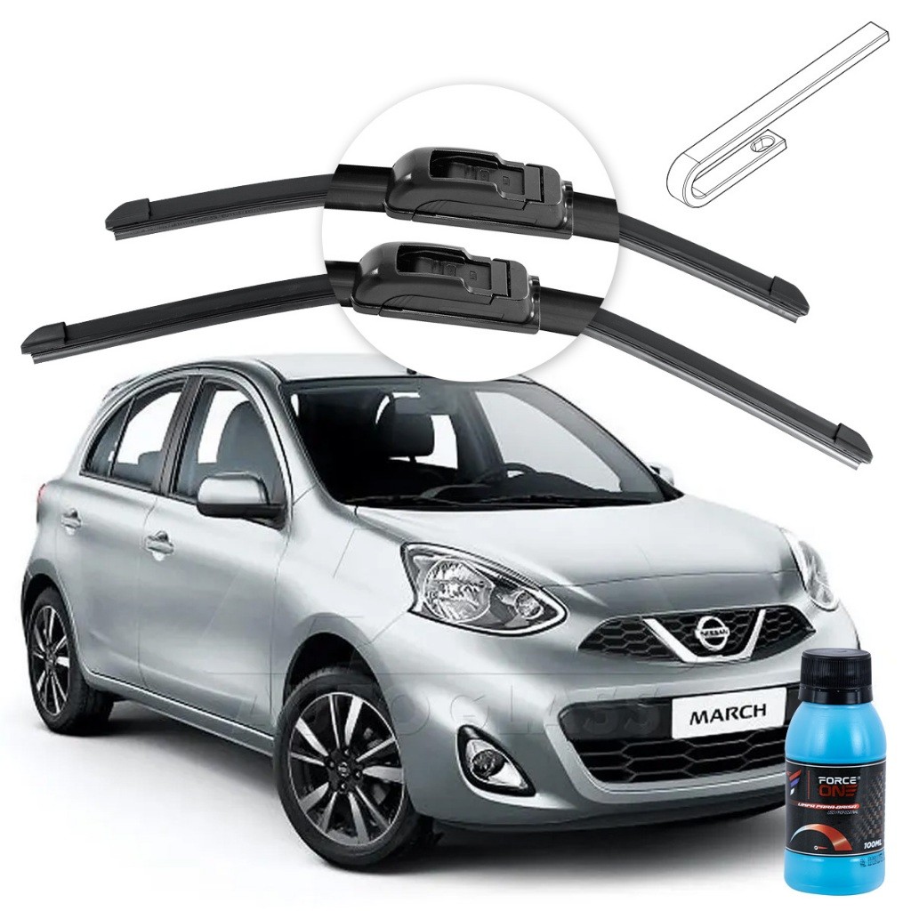 Palheta Limpador de Parabrisa Nissan March ano 15 a 2024