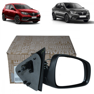Retrovisor manual direito Renault Sandero Logan em Oferta na Shopee