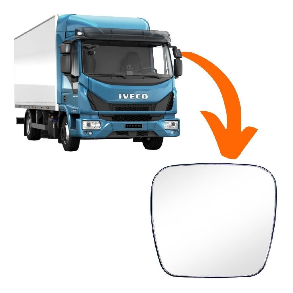 Vidro Espelho Iveco Stralis Cursor Tector Eurocargo Menor Com Desembaçador (Compatível)