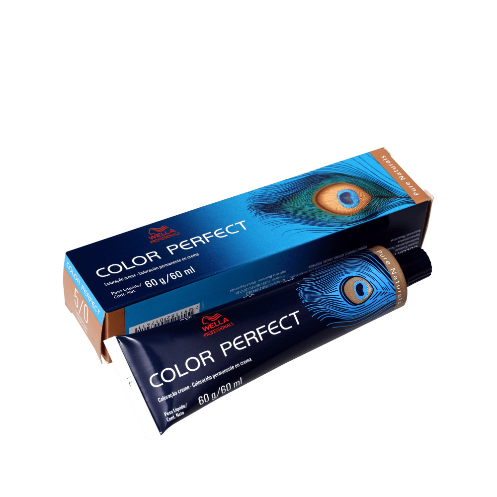 Wella Color Perfect 5/0 Castanho Claro - Coloração Permanente 60g