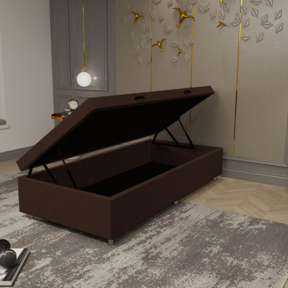 Base Box Baú 88cm Suede Multi JSW em Oferta na Shopee