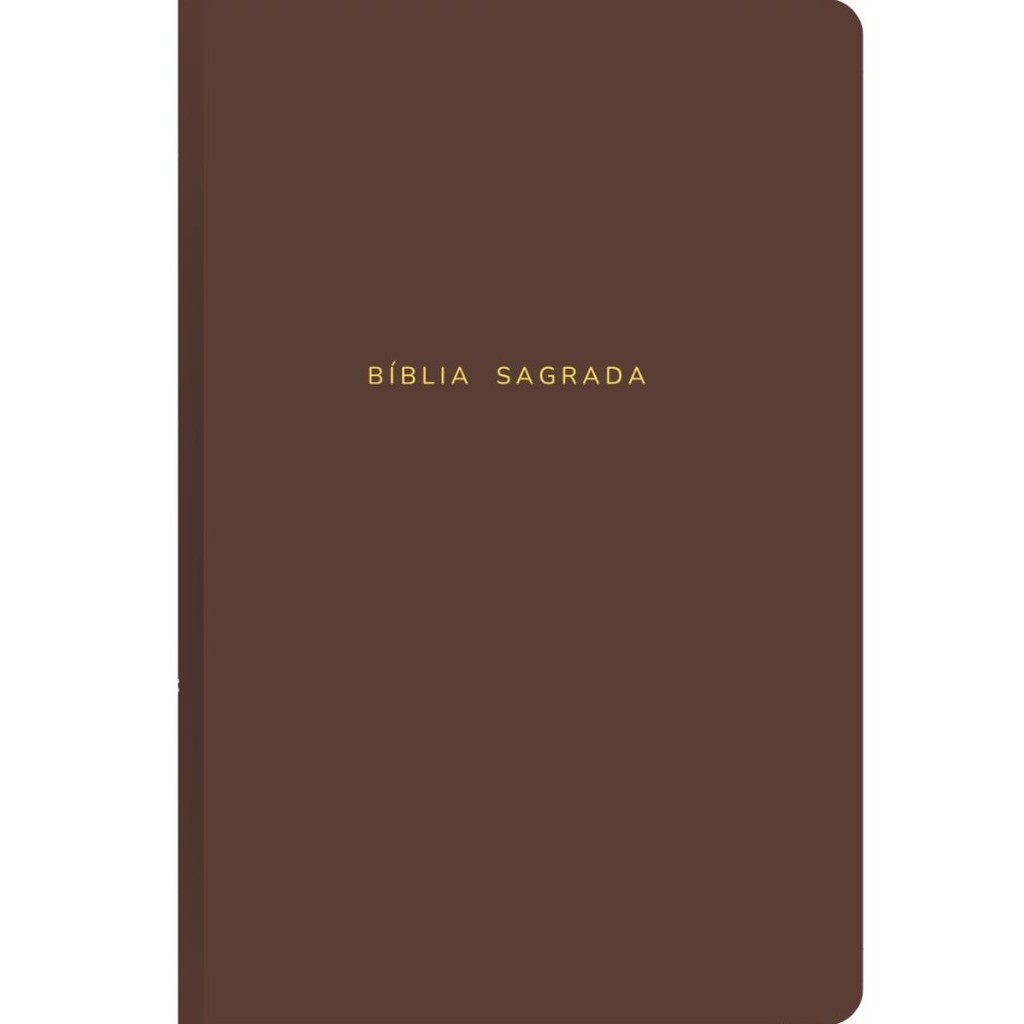 Bíblia Sagrada Slim | Almeida Corrigida Fiel ACF Expandida | Capa Dura Marrom em Oferta na Shopee