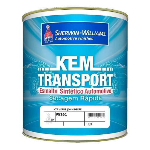 Tinta Automotiva Esmalte Sintético Verde John Deere 3,6l Kem Transport