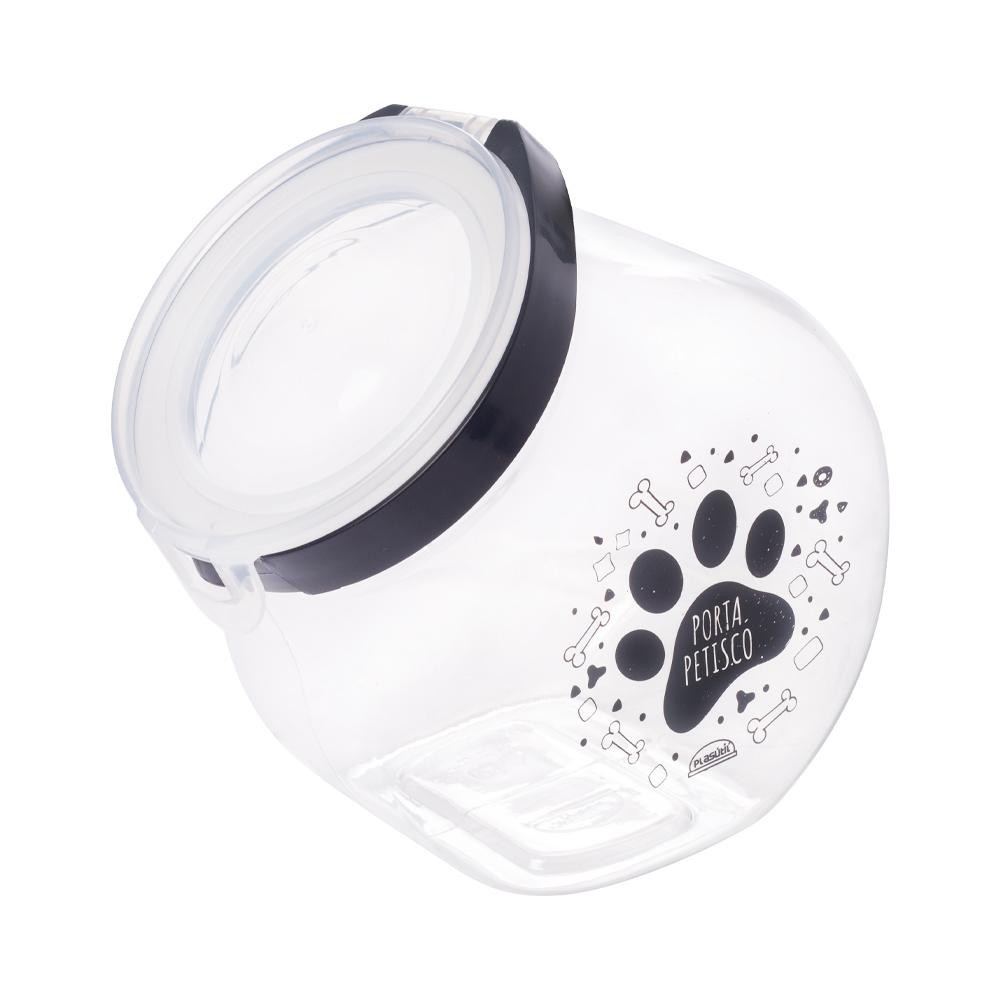 Porta Petisco de Plástico Pet 1,5 L Plasutil Cachorro e Gato em Oferta na Shopee