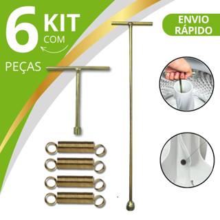 Kit Chave T Consul 5/16 + Chave t Electrolux 62 cm + 4 Molas tirantes Electrolux em Oferta na Shopee