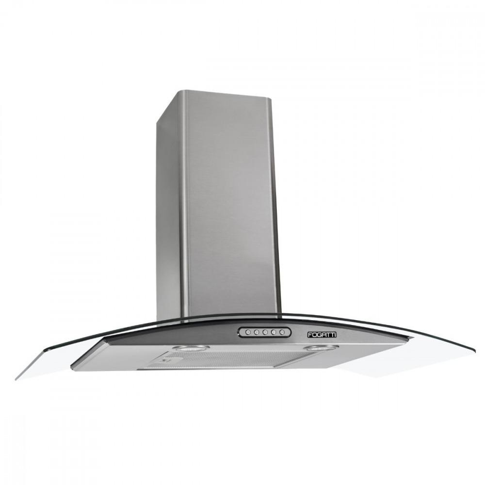 Coifa de Parede Fogatti Slim 80cm Vidro Curvo Inox - 220V em Oferta na Shopee