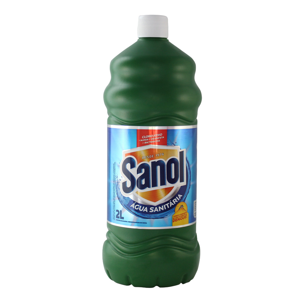 AGUA SANITARIA VERDE 2L SANOL em Oferta na Shopee