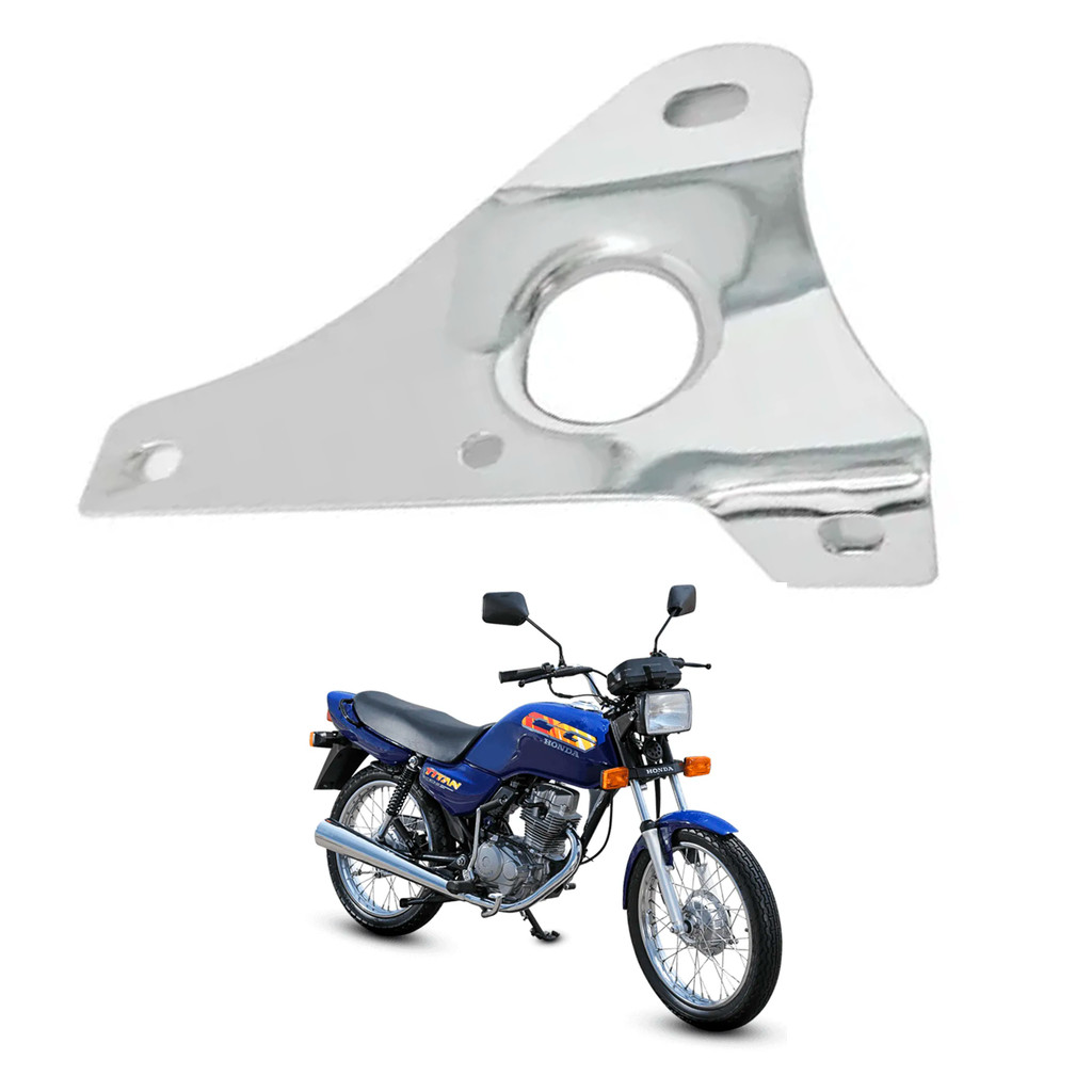 Suporte do Escape Cromado Honda CG 125 83 a 99 Titan Today ML 125 Reforçado