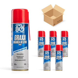 Kit 6 Graxa Branca Lítio CAR 80 - Lubrificante Multiuso e Resistente em Oferta na Shopee