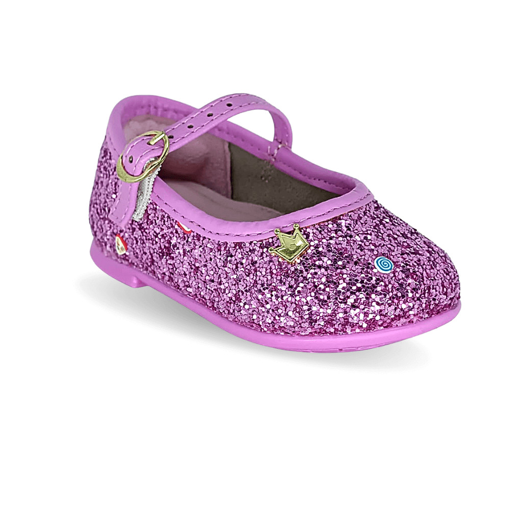 Sapatilha Infantil Molekinha Maxxi Gliter Rosa 2106.1041