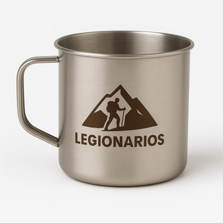 Caneca Metálica Legionários 700ml - Leve, resistente e ideal para camping