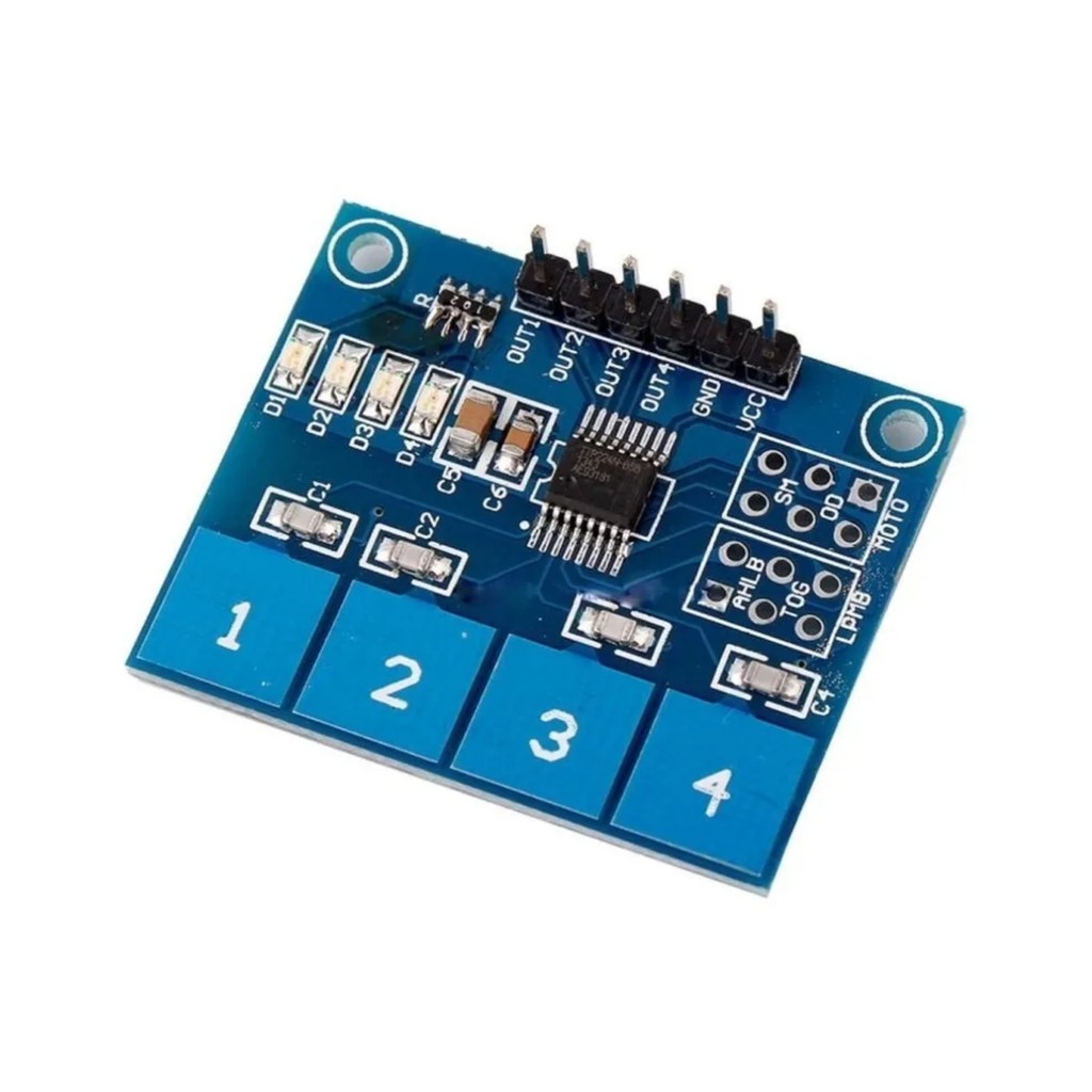 Teclado Digital Touch Capacitivo De 16 Teclas Ttp229 Arduino