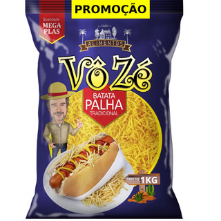 Batata Palha Sequinha Tio Zé Pacote com 2kg 1kg, 500g