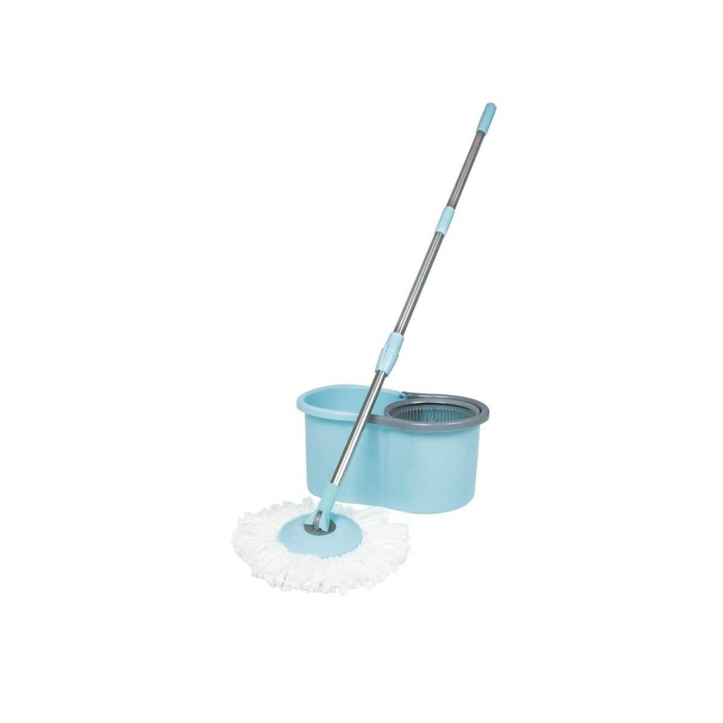Mop Pocket Esfregão Limpeza Prática Giratório c Balde 8L Mor