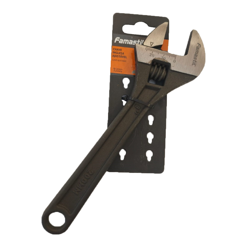 Chave Inglesa Famastil Profissional 8" | Ajuste preciso, alta resistência