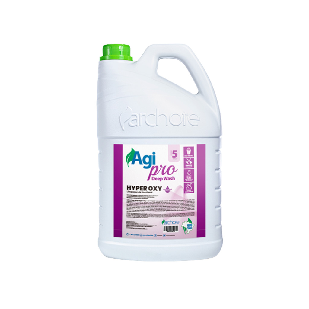 Limpador Deep Wash Hyper Oxy 5L Agipro em Oferta na Shopee