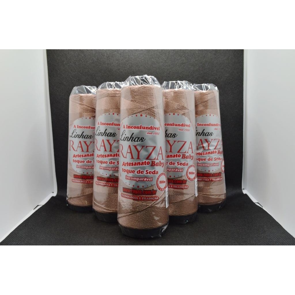 Linha RAYZA Artesanato Baby Fina Tex 144 cor 090-Marrom Claro