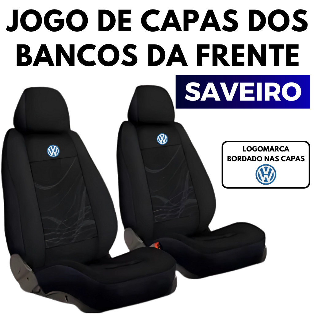 Capas De Bancos Saveiro Cabine Simples e Cabine Dupla Volkswagen G2-G3-G4-G5-G6-G7 Automotivos Tecido Grosso