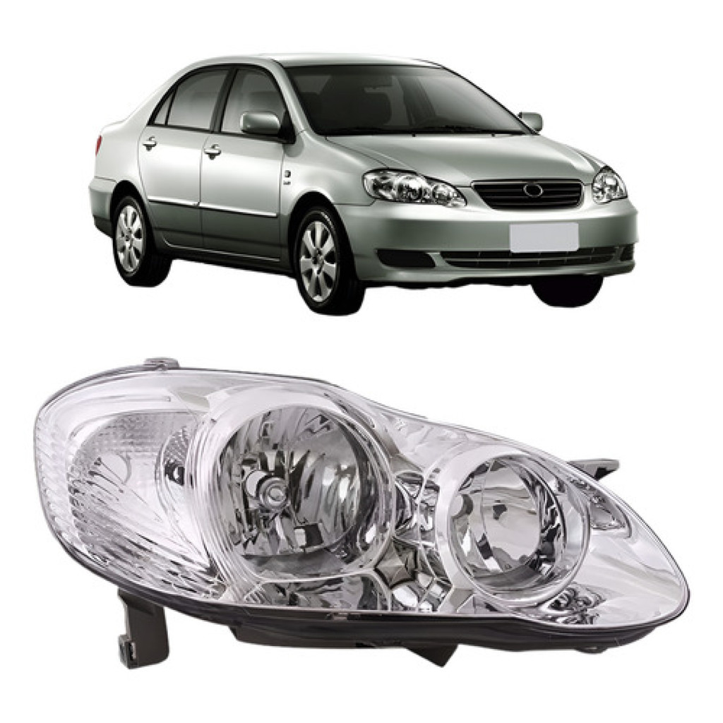 Corolla 2003 A 2004 Farol Completo Principal Toyota