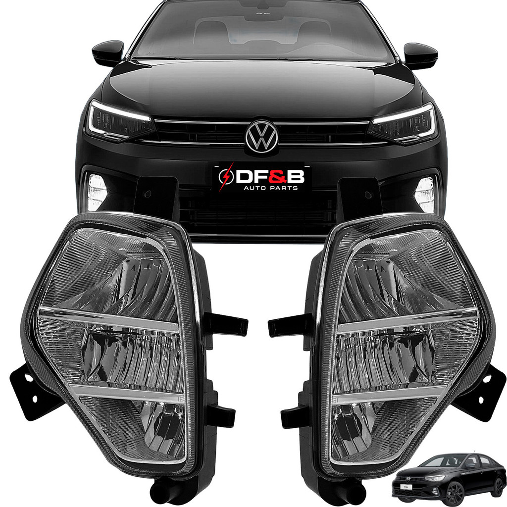 Farol dianteiro Milha Neblina Volkswagen Nivus Virtus 2023 2024 2025 2026