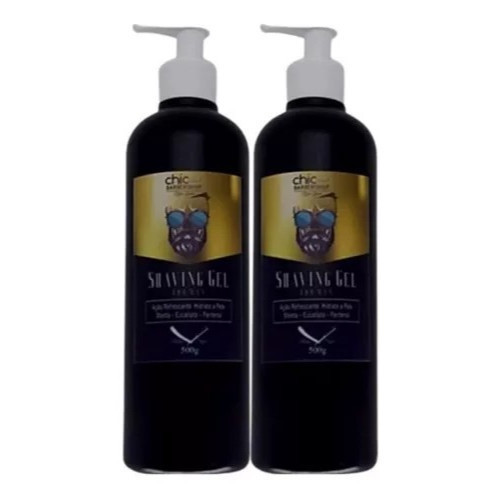 02 Shaver 500gr Barbear Creme Gel Profissional