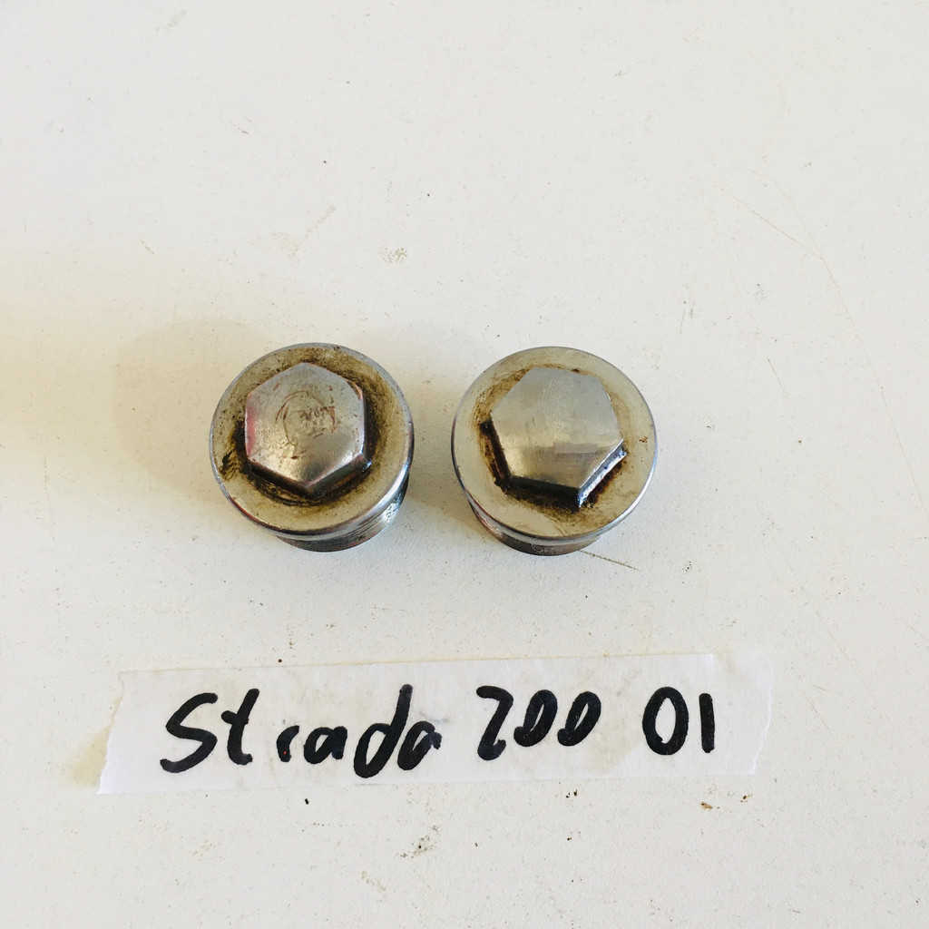 Par Parafuso Garfo Tampa Bengala Cbx 200 Strada Original