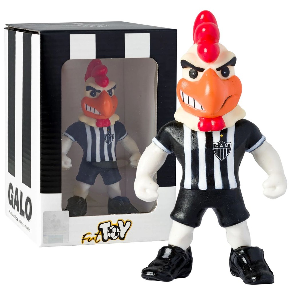 Mascote Futebol Galo Atletico Mineiro 12cm - Polo Art